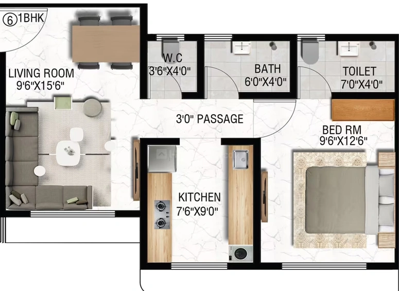 2 BHK Flat in Rifaa Sukoon Residency in Neral, Thane - Image 759704