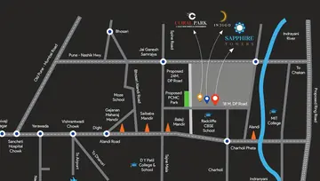 Location of Aakar Sapphire Towers - Image 200413