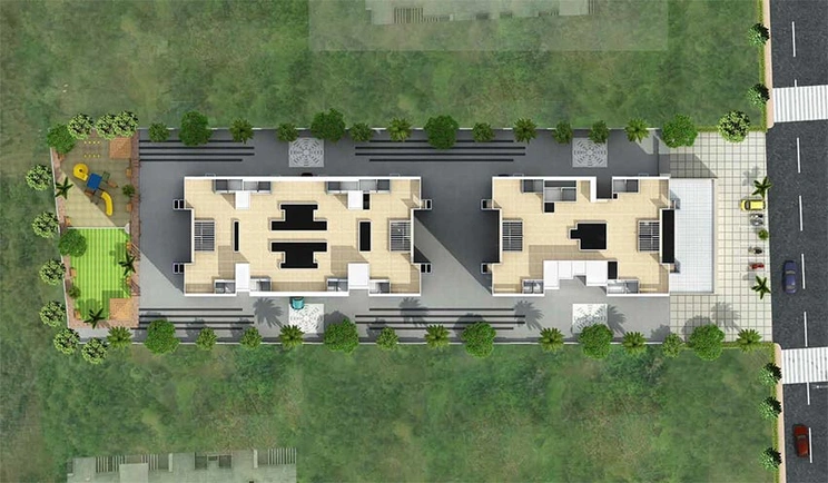 Master Plan of Aakar Sapphire Towers in Charholi, Pune - Image 200415