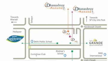 Location of Atria Dhanashree Aanand 2 - Image 200422