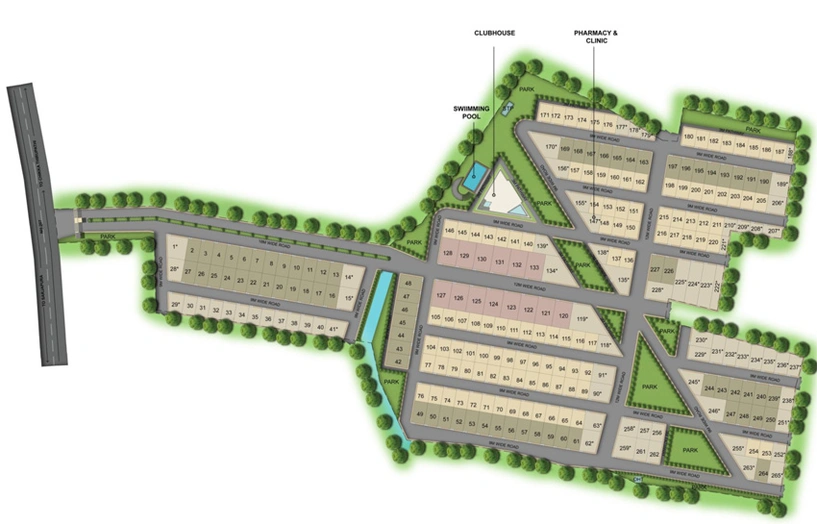 Master Plan of MBR Gem Park in Sarjapur, Bangalore - Image 200427