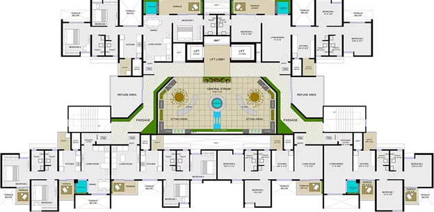 Floor Plan of Axis Vertiga in Mohammed Wadi, Pune - Image 200442