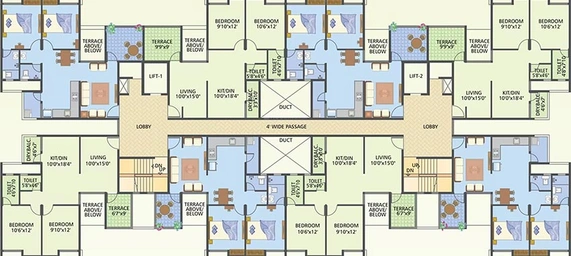 Floor Plan of Atria Grande in Handewadi, Pune - Image 200486