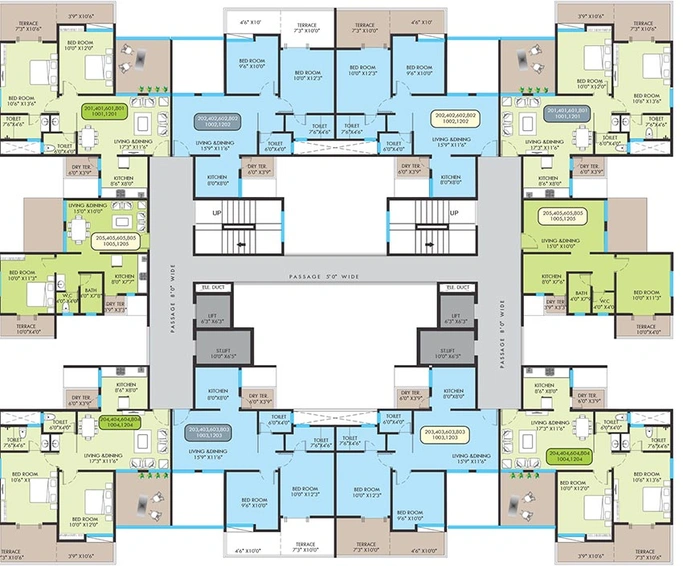 Floor Plan of Gayatrree Legacy in Moshi, Pune - Image 200515