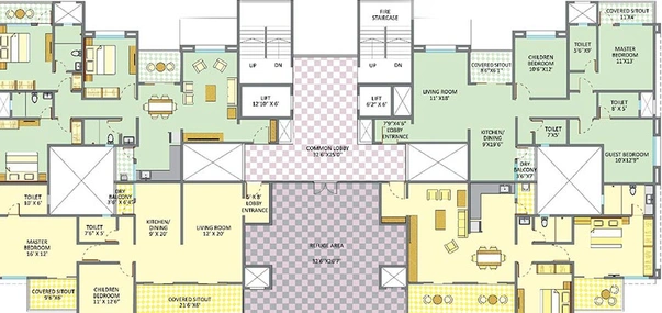 Floor Plan of Icon Sterling Towers in Baner, Pune - Image 200557