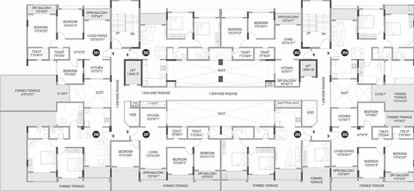 Floor Plan of Legacy Riverside in Chikhali, Pune - Image 200670