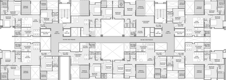 Floor Plan of Saarrthi Success Square in Kothrud, Pune - Image 200796
