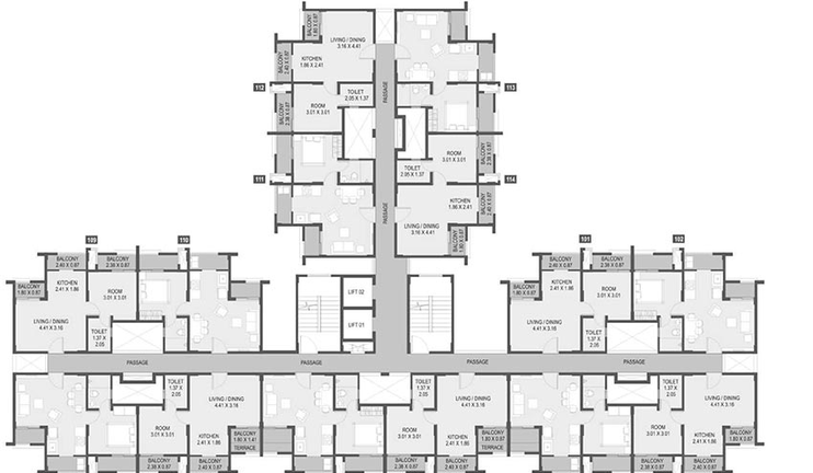 Floor Plan of Saarrthi Swadesh in Talegaon Dabhade, Pune - Image 200806