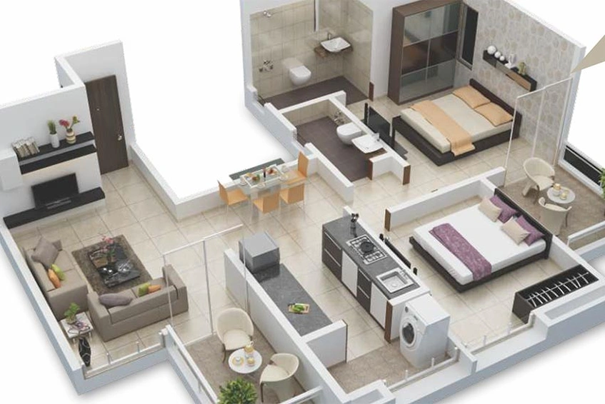 2 BHK Flat in Wakadkar Zinnia Elegans in Wakad, Pune - Image 826261