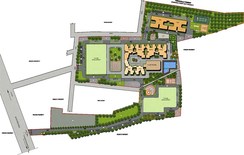 Master Plan of Sobha Forest View in Kanakapura, Bangalore - Image 201081