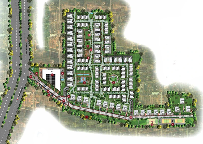 Master Plan of The Gran Carmen Address in Sarjapur Road, Bangalore - Image 201096