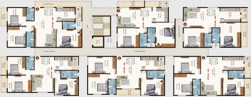 Floor Plan of Adarsh Sai Crystal in Electronic City, Bangalore - Image 201117