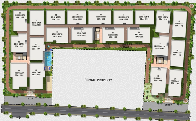 Master Plan of Adarsh Sai Crystal in Electronic City, Bangalore - Image 201118