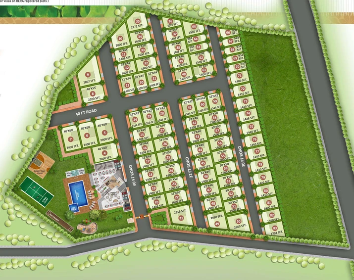 Master Plan of Dwarakamai Apex Villas in Whitefield, Bangalore - Image 201134