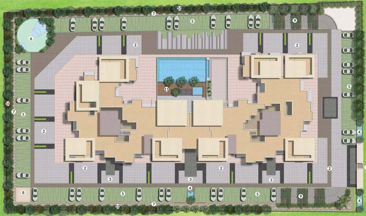 Master Plan of Keya The Green Terraces in Electronic City, Bangalore - Image 201150