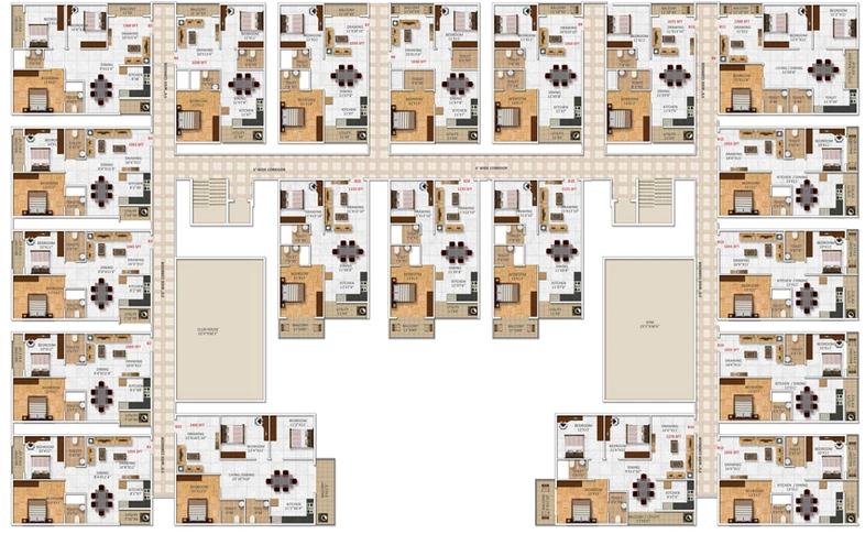 Master Plan of Signifa Nakshatra Nestilo in Whitefield, Bangalore - Image 201170
