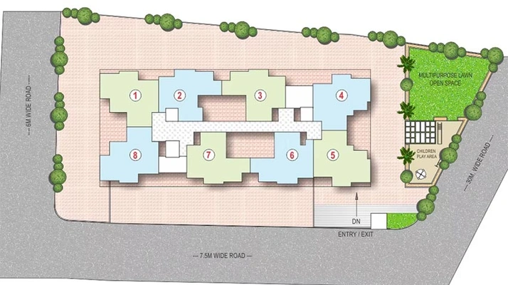 Master Plan of Mont Vert Sonnet in Wakad, Pune - Image 201368
