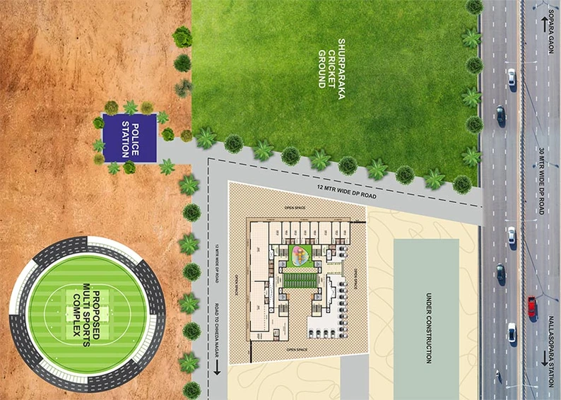 Master Plan of Karari Heights in Nalasopara West, Palghar - Image 201385