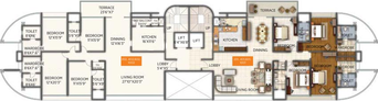 Floor Plan of Kumar Sienna in Hadapsar, Pune - Image 116263