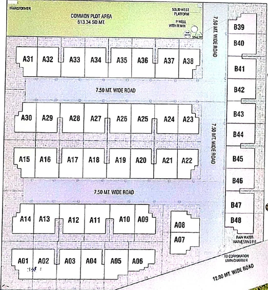 Master Plan of Ambe Shreeji Tenaments in Makarpura, Vadodara - Image 201530