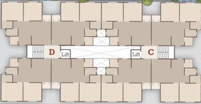 Floor Plan of Bhanderi Shree Siddheshwar Happiness in Waghodia Road, Vadodara - Image 201575
