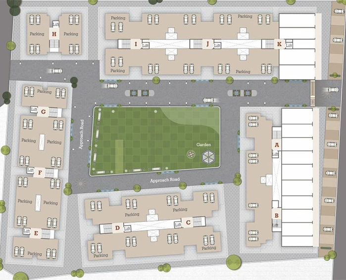 Master Plan of Bhanderi Shree Siddheshwar Happiness in Waghodia Road, Vadodara - Image 201573