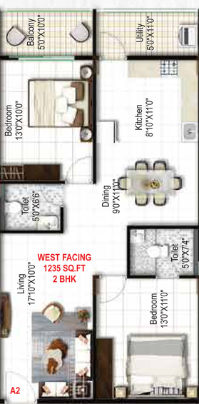 2 BHK Flat in Mukunda Nandanam in KR Puram, Bangalore - Image 826458