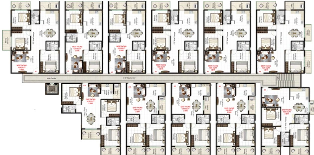 Floor Plan of Mukunda Nandanam in KR Puram, Bangalore - Image 201572