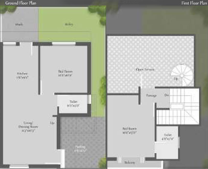 2 BHK House/Villa in Darshanam Shreeji Aangan in Tarsali, Vadodara - Image 826461