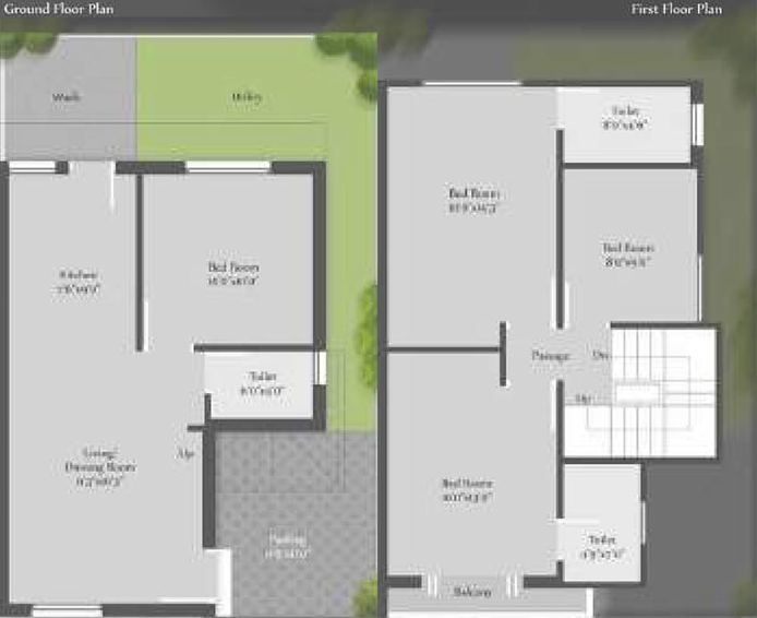 4 BHK House/Villa in Darshanam Shreeji Aangan in Tarsali, Vadodara - Image 826465
