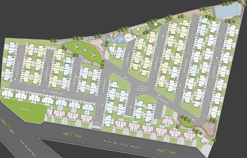 Master Plan of Darshanam Shreeji Aangan in Tarsali, Vadodara - Image 201597