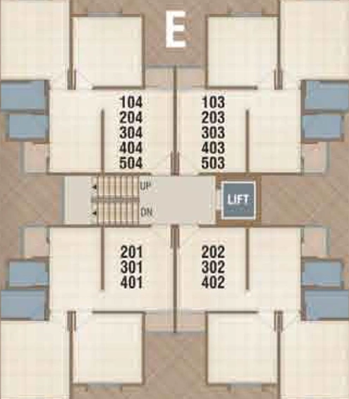 Floor Plan of Darshanam Shreeji Aashray in New Karelibaug, Vadodara - Image 201609