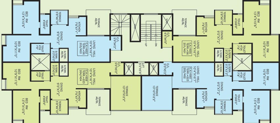 Floor Plan of Krishna Renaissance in Ambegaon, Pune - Image 201643