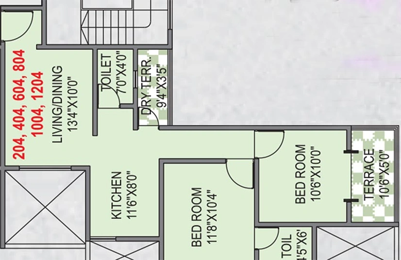 2 BHK Flat in Royal Twin Towers in Wakad, Pune - Image 826502
