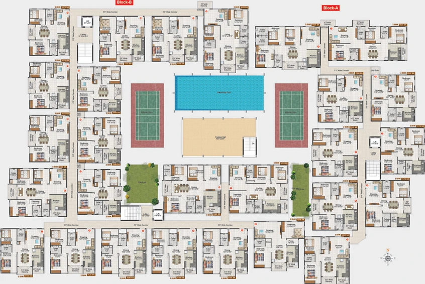 Floor Plan of CBR Aakruti in Hoodi, Bangalore - Image 201760