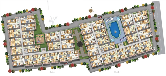 Master Plan of Pioneer Sunblossom in Electronivc City in Electronic City, Bangalore - Image 201890