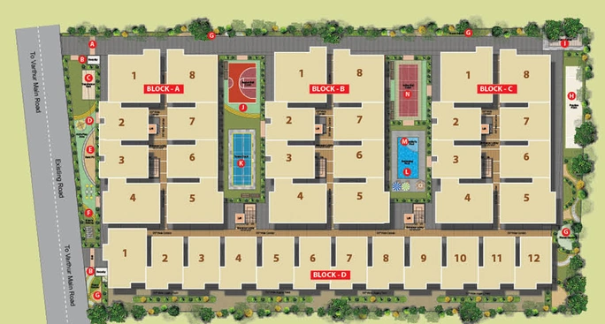 Master Plan of Purvi Mithila in Munnekollal, Bangalore - Image 201906