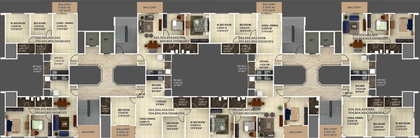 Floor Plan of Kumar Samruddhi in Vishrantwadi, Pune - Image 116816