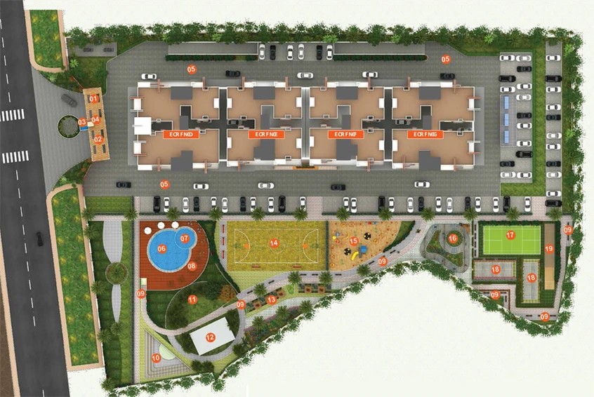 Master Plan of Purvi Symphony in Varthur, Bangalore - Image 201919