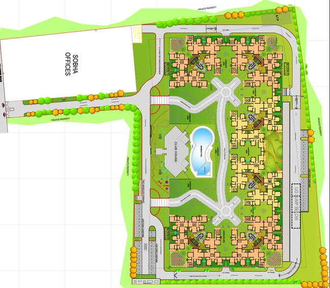Master Plan of Sobha Iris in Bellandur, Bangalore - Image 201983