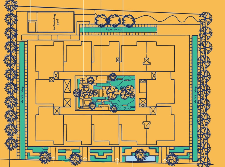 Master Plan of Speckles Patio in Hennur Road, Bangalore - Image 202009