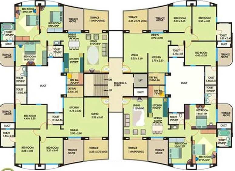 Floor Plan of Giridhar Oasis in Kharadi, Pune - Image 202023