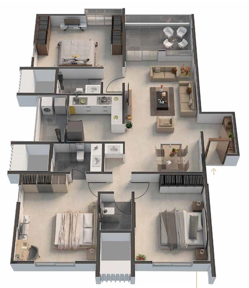 3 BHK Flat in Pandit Toran in Aundh, Pune - Image 759525