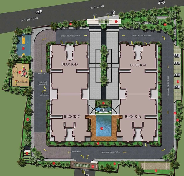 Master Plan of Ambiant The Infiniti in Uttarahalli, Bangalore - Image 202083