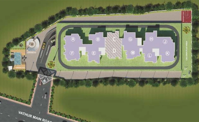 Master Plan of Vahe Imperial Gardens in Varthur, Bangalore - Image 202092