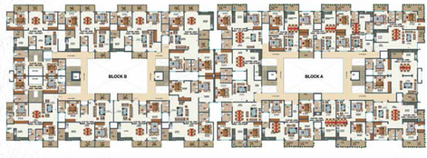 Floor Plan of VSPL Vaishnavi Mandara in Yeshwanthpur, Bangalore - Image 202127