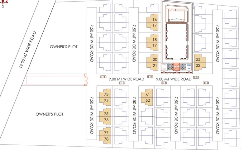 Master Plan of Shree Siddhivinayak Bunglows in Karjan, Vadodara - Image 202153
