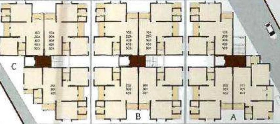 Floor Plan of Shree Siddhnath Platinum in Waghodia Road, Vadodara - Image 202168