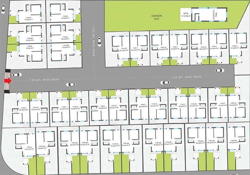 Master Plan of Shree Siddhnath Prime in Ankhol, Vadodara - Image 202196