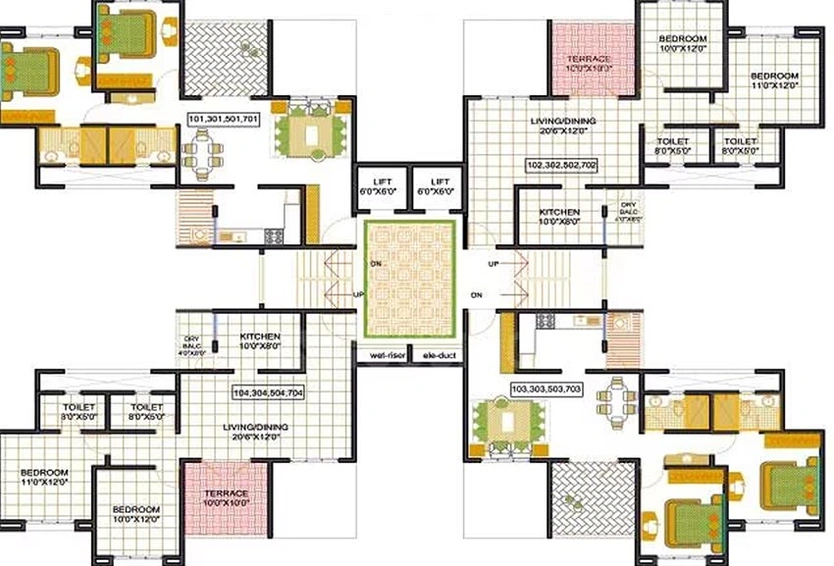 Floor Plan of Mittal Sun Universe in Narhe, Pune - Image 202210